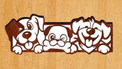The dogs CU0000526 file cdr and dxf free vector download for laser cut plasma