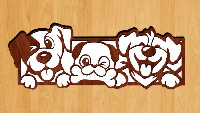 The dogs CU0000526 file cdr and dxf free vector download for laser cut plasma