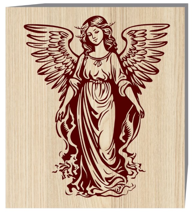 Angel E0019868 file cdr and dxf free vector download for laser engraving machine