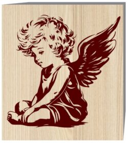 Angel E0019869 file cdr and dxf free vector download for laser engraving machine
