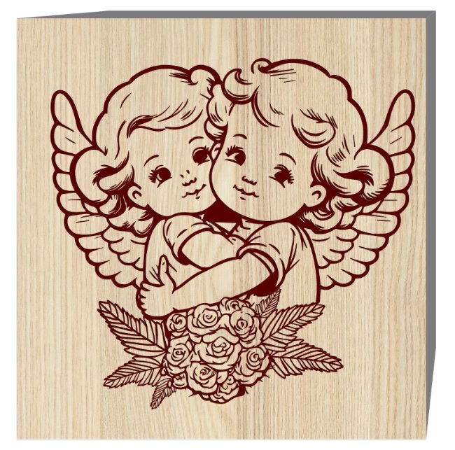 Angels E0019788 file cdr and dxf free vector download for laser cut plasma