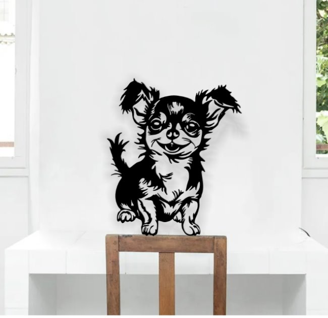 Chihuahua dog E0019745 file cdr and dxf free vector download for laser cut plasma