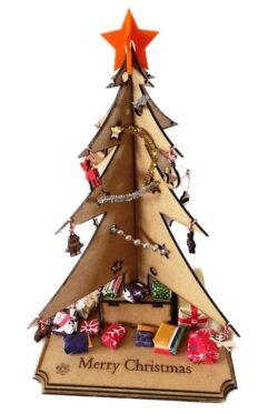 Christmas tree E0019793 file cdr and dxf free vector download for laser cut