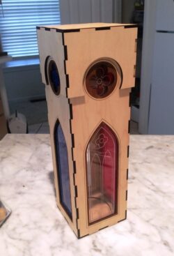 Church wine box E0019768 file cdr and dxf free vector download for laser cut