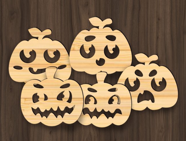 Halloween coasters E0019804 file cdr and dxf free vector download for laser cut plasma