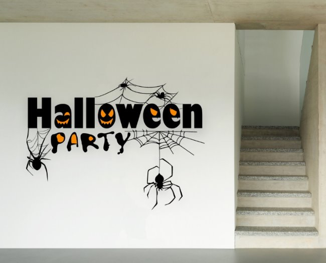 Halloween party E0019837 file cdr and dxf free vector download for laser cut
