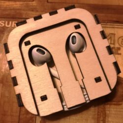 Headphone case E0019735 file cdr and dxf free vector download for laser cut