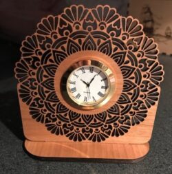 Mandala clock E0019764 file cdr and dxf free vector download for laser cut