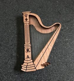 Miniature harp E0019767 file cdr and dxf free vector download for laser cut