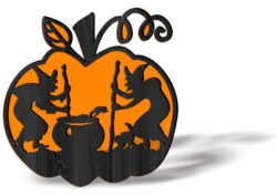 Halloween pumpkin E0019840 file cdr and dxf free vector download for laser cut