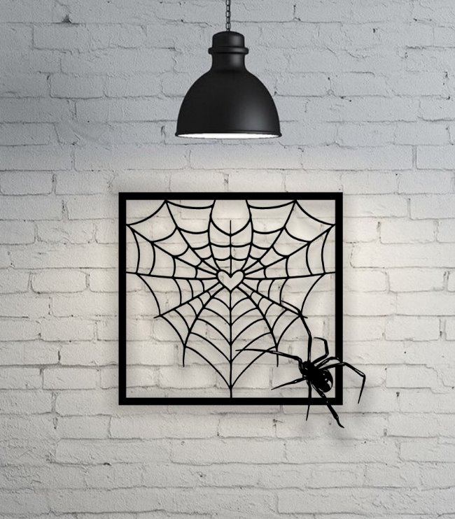 Spider web E0019748 file cdr and dxf free vector download for laser cut plasma