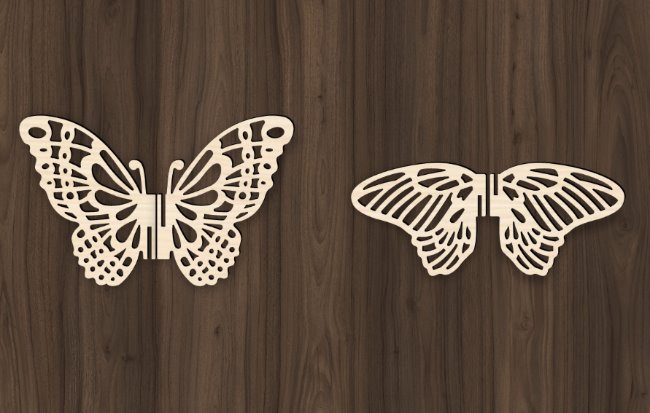 3D butterfly E0019900 file cdr and dxf free vector download for laser cut