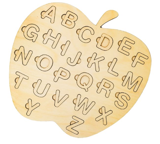 Alphabet puzzle E0020036 file cdr and dxf free vector download for laser cut