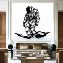 Astronaut E0020047 file cdr and dxf free vector download for laser cut plasma