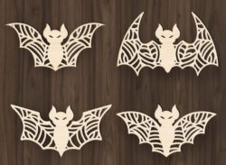 Bat E0019899 file cdr and dxf free vector download for laser cut
