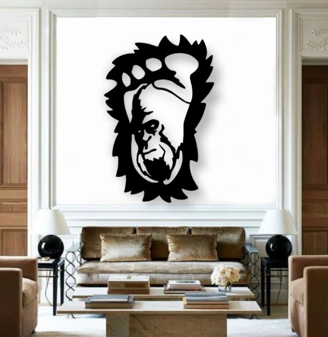 Big foot E0019968 file cdr and dxf free vector download for laser cut plasma