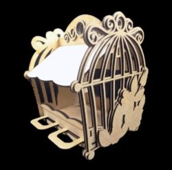 Bird cage E0019894 file cdr and dxf free vector download for laser cut