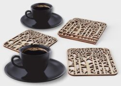 Coaster E0020034 file cdr and dxf free vector download for laser cut