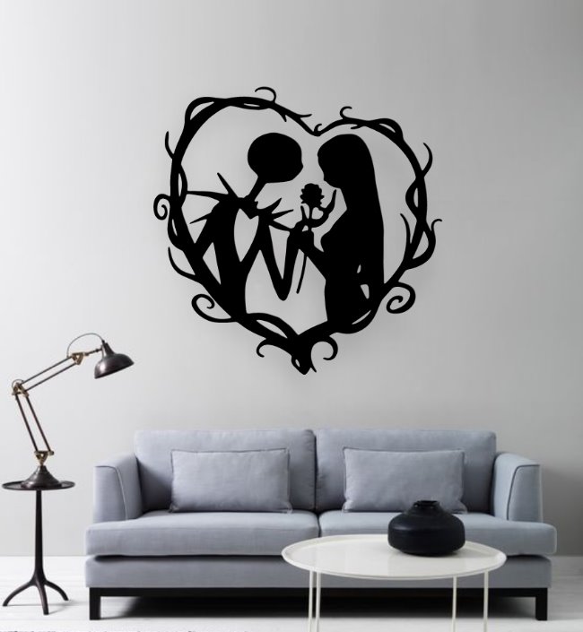 Jack Skellington E0019935 wall decor file cdr and dxf free vector download for laser cut plasma