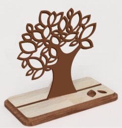 Jewelry tree E0020021 file cdr and dxf free vector download for laser cut