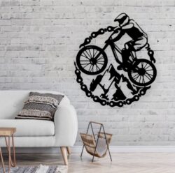 Mountain bike E0019964 file cdr and dxf free vector download for laser cut plasma