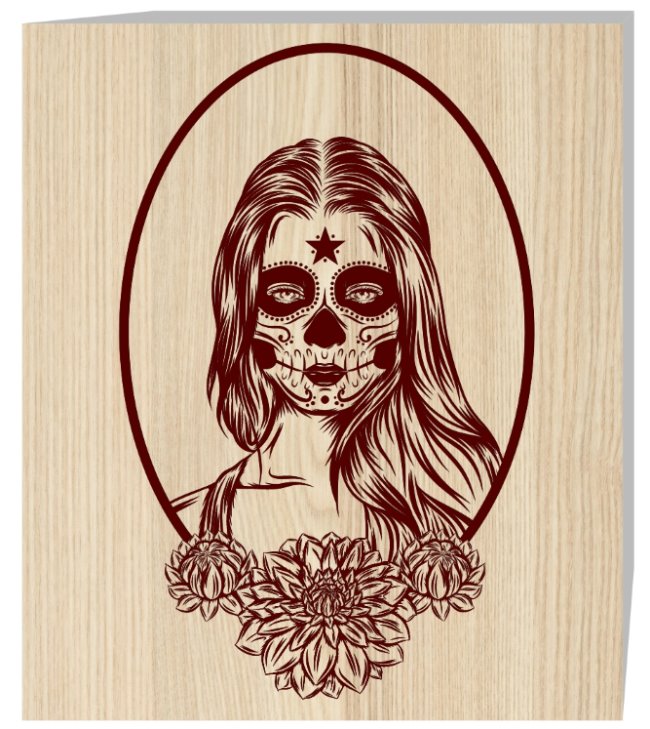 Muertos woman E0020043 file cdr and dxf free vector download for laser engraving machine