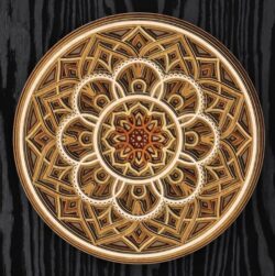 Multilayer mandala E0020052 file cdr and dxf free vector download for laser cut