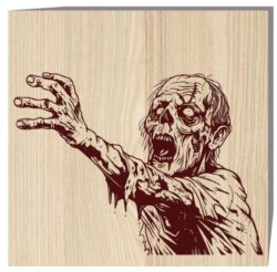 Zombie E0020041 file cdr and dxf free vector download for laser engraving machine