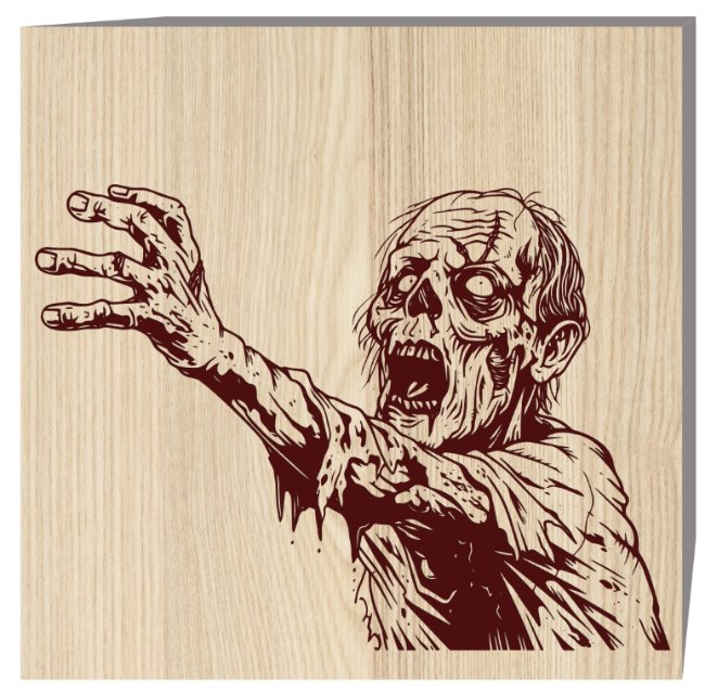 Zombie E0020040 file cdr and dxf free vector download for laser engraving machine