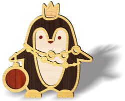 Christmas Penguin E0020164 file cdr and dxf free vector download for laser cut