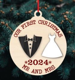 Christmas ball E0020206 file cdr and dxf free vector download for laser cut