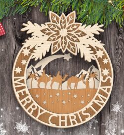 Christmas ornaments E0020107 file cdr and dxf free vector download for laser cut
