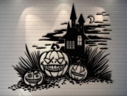 Halloween CU0000556 file cdr and dxf free vector download for laser cut plasma