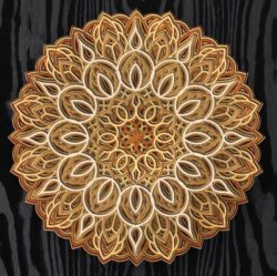 Multilayer mandala E0020156 file cdr and dxf free vector download for laser cut