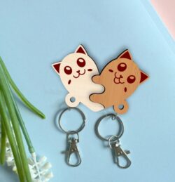 Cat keychain E0020274 file cdr and dxf free vector download for laser cut