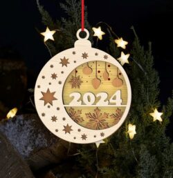 Christmas Ornament E0020262 file cdr and dxf free vector download for laser cut
