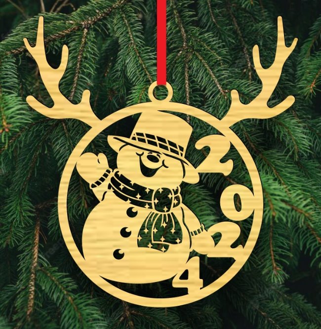 Christmas ball E0020248 file cdr and dxf free vector download for laser cut