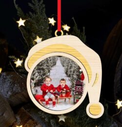 Christmas photo frame E0020337 file cdr and dxf free vector download for laser cut