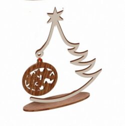 Christmas tree E0020244 file cdr and dxf free vector download for laser cut