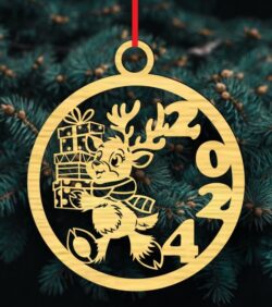 Christmas ball E0020247 file cdr and dxf free vector download for laser cut