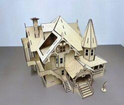Doll house E0020243 file cdr and dxf free vector download for laser cut