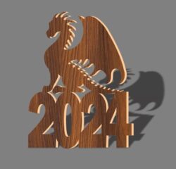 Dragon 2024 CU0000598 file cdr and dxf free vector download for laser cut plasma
