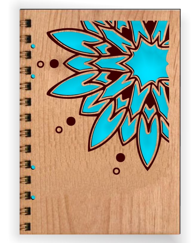 Notebook cover E0020284 file cdr and dxf free vector download for laser cut