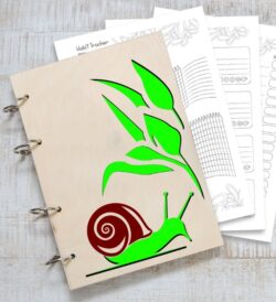 Notebook cover E0020287 file cdr and dxf free vector download for laser cut