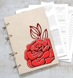 Notebook cover E0020288 file cdr and dxf free vector download for laser cut