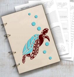 Notebook cover E0020291 file cdr and dxf free vector download for laser cut