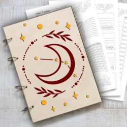Notebook cover E0020293 file cdr and dxf free vector download for laser cut