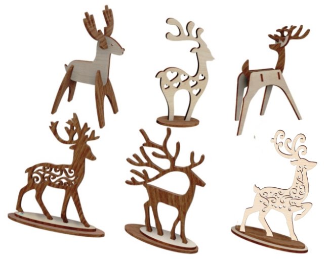 Reindeer E0020226 file cdr and dxf free vector download for laser cut