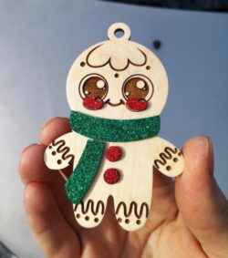Snowman keychain E0020252 file cdr and dxf free vector download for laser cut