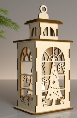 Christmas Lantern E0020449 file cdr and dxf free vector download for laser cut